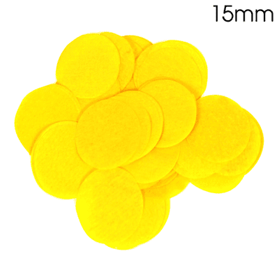 Yellow Tissue Paper Confetti | 15mm Round | 14g Bag
