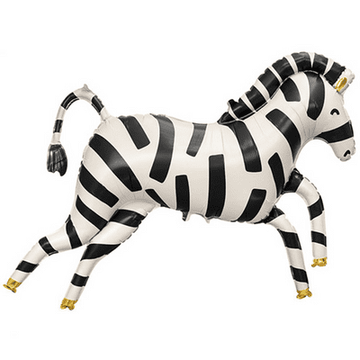 Zebra Large Foil Balloon 1pc (PartyDeco 39