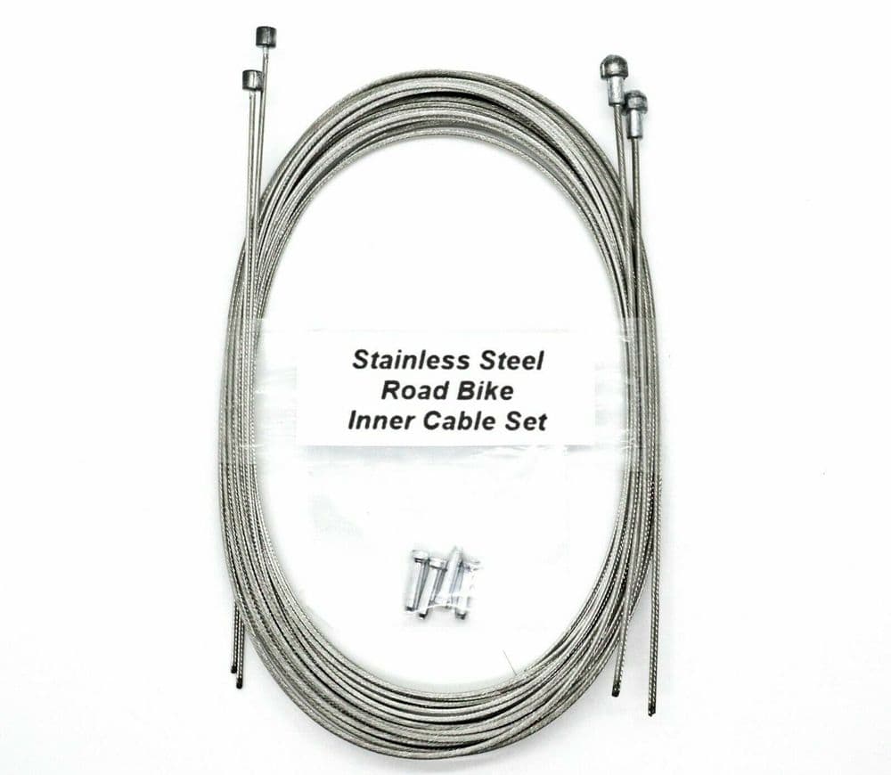 Full set of Road Racing Bike Brake & Gear Cable Inner Wires Stainless Steel