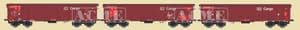 ACME 45197 Set of 3 x DB Cargo 'Tamns895' wagons, Weathered/Graffiti