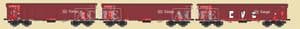 ACME 45198 Set of 3 x DB Cargo 'Tamns895' wagons, Weathered/Graffiti