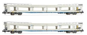 Arnold HN4351 RENFE 'DDMA' Double-deck Car Transporters, White Livery, Era V (x2)