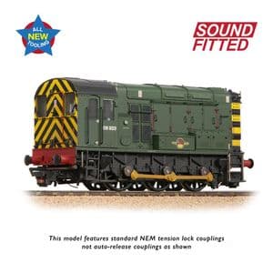 Bachmann 35-926SF Class 08 BR Green with Wasp Stripes, No.08.923, DCC SOUND