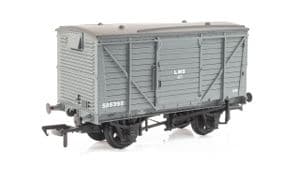 Bachmann 37-803C LMS 12T Planked Ventilated Van, Grey Livery