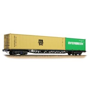 Bachmann 38-628B BR 'FFA' Intermediate Container Flat, 2 x ISO Containers