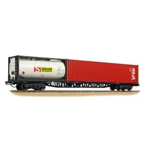 Bachmann 38-628C BR 'FFA' Intermediate Container Flat, 2 x ISO Containers