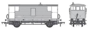 Bachmann 38-976 LMS 20T Brake Van, Grey Livery