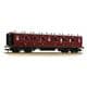 Bachmann 39-863 LMS (ex-LNWR) 50' Arc Roof Composite Corridor, Crimson Lake Livery