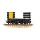 Bachmann 393-178 RNAD Flat Wagon with 3-Plank Ends