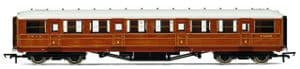 Hornby R40452 LNER Gresley 1st Class Coach, Teak Livery