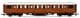 Hornby R40452 LNER Gresley 1st Class Coach, Teak Livery