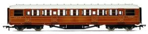 Hornby R40453 LNER Gresley 3rd Class Coach, Teak Livery