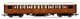Hornby R40453 LNER Gresley 3rd Class Coach, Teak Livery