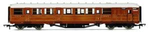 Hornby R40454 LNER Gresley Brake 3rd Class Coach, Teak Livery