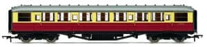 Hornby R40458 BR Gresley Corridor 3rd Class Coach, Crimson/Cream