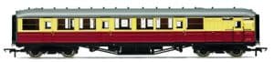 Hornby R40460 BR Gresley Corridor Composite Brake Coach, Crimson/Cream