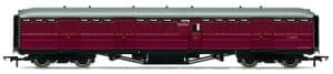 Hornby R40461 BR Gresley Corridor Passenger Full Brake Coach, Crimson