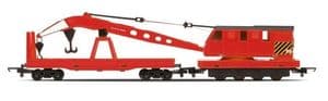 Hornby R6881 [RAILROAD] Breakdown Crane, Red [STOCK AWAITED]