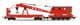 Hornby R6881 [RAILROAD] Breakdown Crane, Red [STOCK AWAITED]