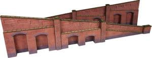 Metcalfe PO248 Red Brick Tapered Retaining Walls