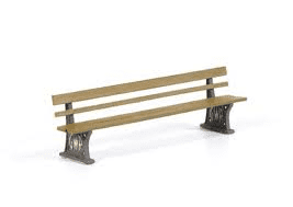 Peco LK761 Station Seats (GWR Shortbutton Type) x4