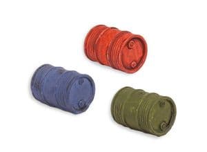 Peco LK770 Lineside Oil Drums, On Side (x3)