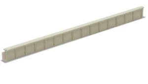 Peco NB-27 Platform Edging: Concrete Type (145mm x 5 lengths)