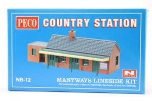 Peco NB12 Station Building, Brick Type. Plastic Kit