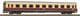 Piko 59677 DB 'Avmz111' Compartment 1st, TEE Red/Ivory, Era IV - SPECIAL OFFER