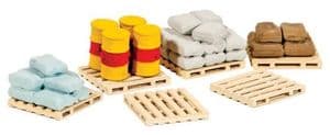 Ratio 221 Pallets, Sacks, Barrels (Unpainted)