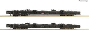 Roco 34068 CSD Narrow Gauge Transporter Wagons, Twin Pack - SPECIAL OFFER