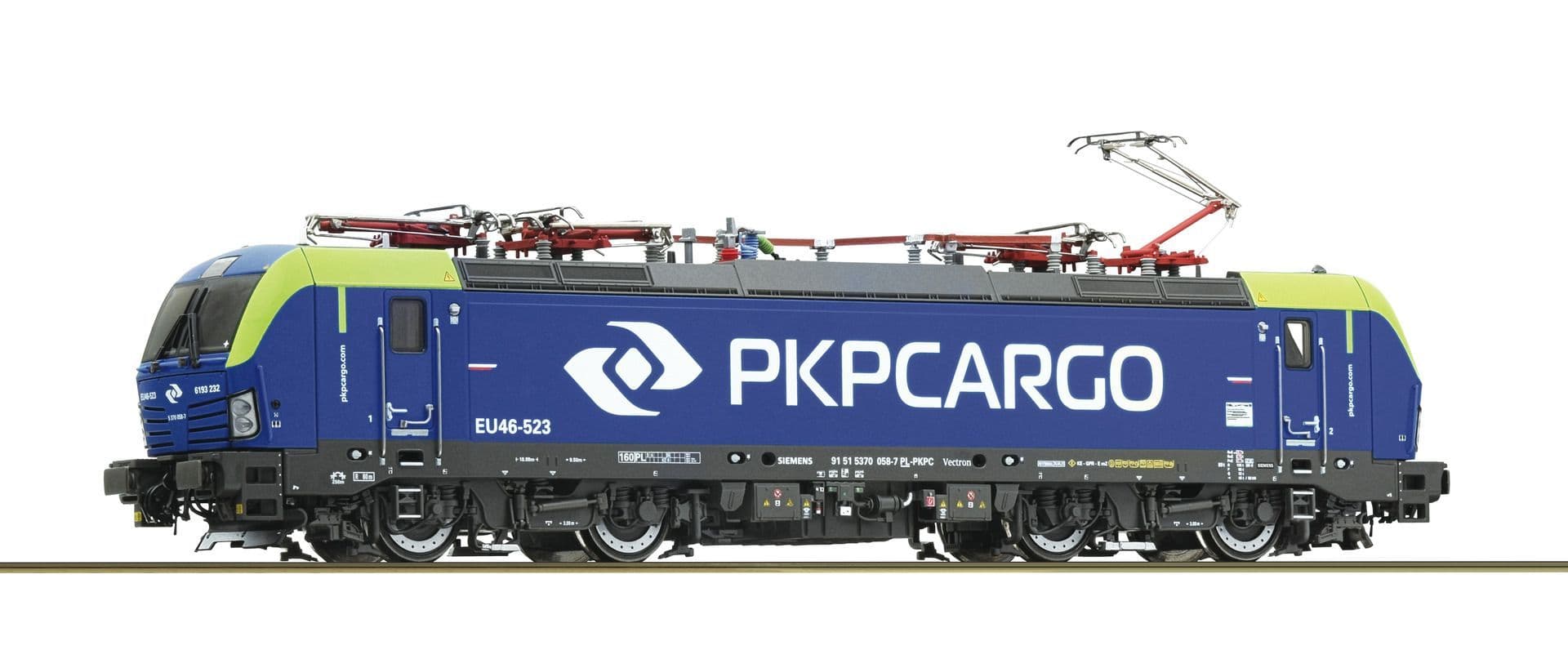 Vectron Pkp Roco 70057 PKP Cargo Vectron EU46-523 Blue Livery Era VI