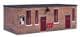 Scenecraft 44-0054R Depot Mess Room and Toilet, Red Doors