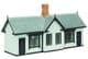 Scenecraft 44-1024W Transport Cottages, White & Black