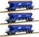 Sudexpress S659002 K&S/Wascosa 'Tanpps" Bogie Aggregates Hopper, Era VI, 3-Wagon Pack