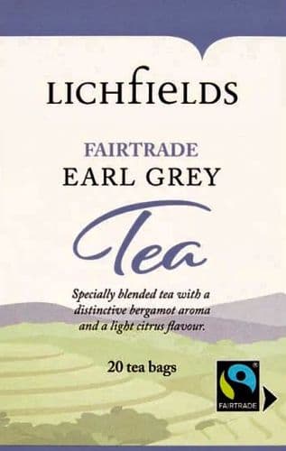 Lichfields Fairtrade Earl Grey Tea Bags