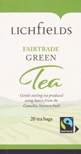 Lichfields Fairtrade Green Tea Bags