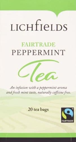 Lichfields Fairtrade Peppermint Tea Bags