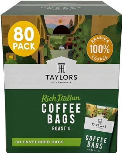 Taylors Rich Italian Coffee Bags 80's