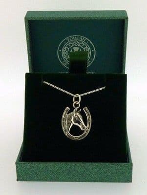 .925 Sterling Silver Animals Horse Pony Dolphin Fairy Silver Necklace