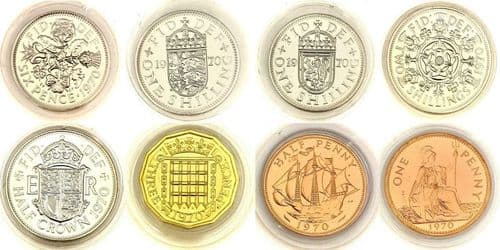 1970 Pre Decimal Proof Coin Immaculate Condition Free From Toning Sixpence Crown