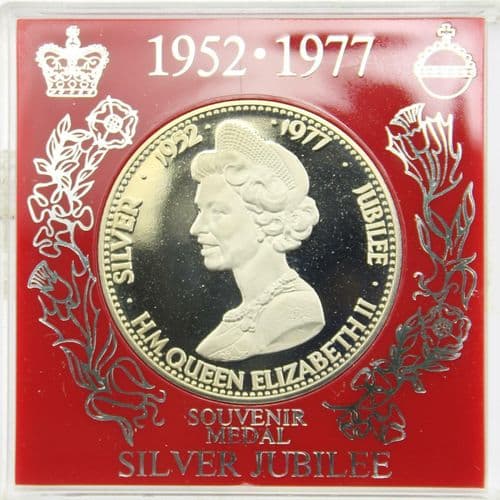 1977 United Kingdom Commemorative Silver Jubilee Souvenir Medal