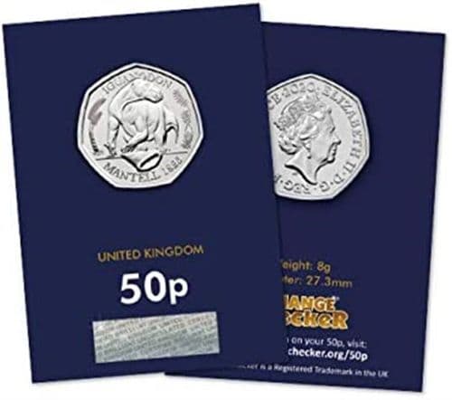 2020 Change Checker IGUANODON Dino 50p Certified BU