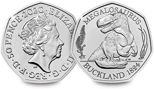 2020 Change Checker MEGALOSAURUS Dino 50p Certified BU