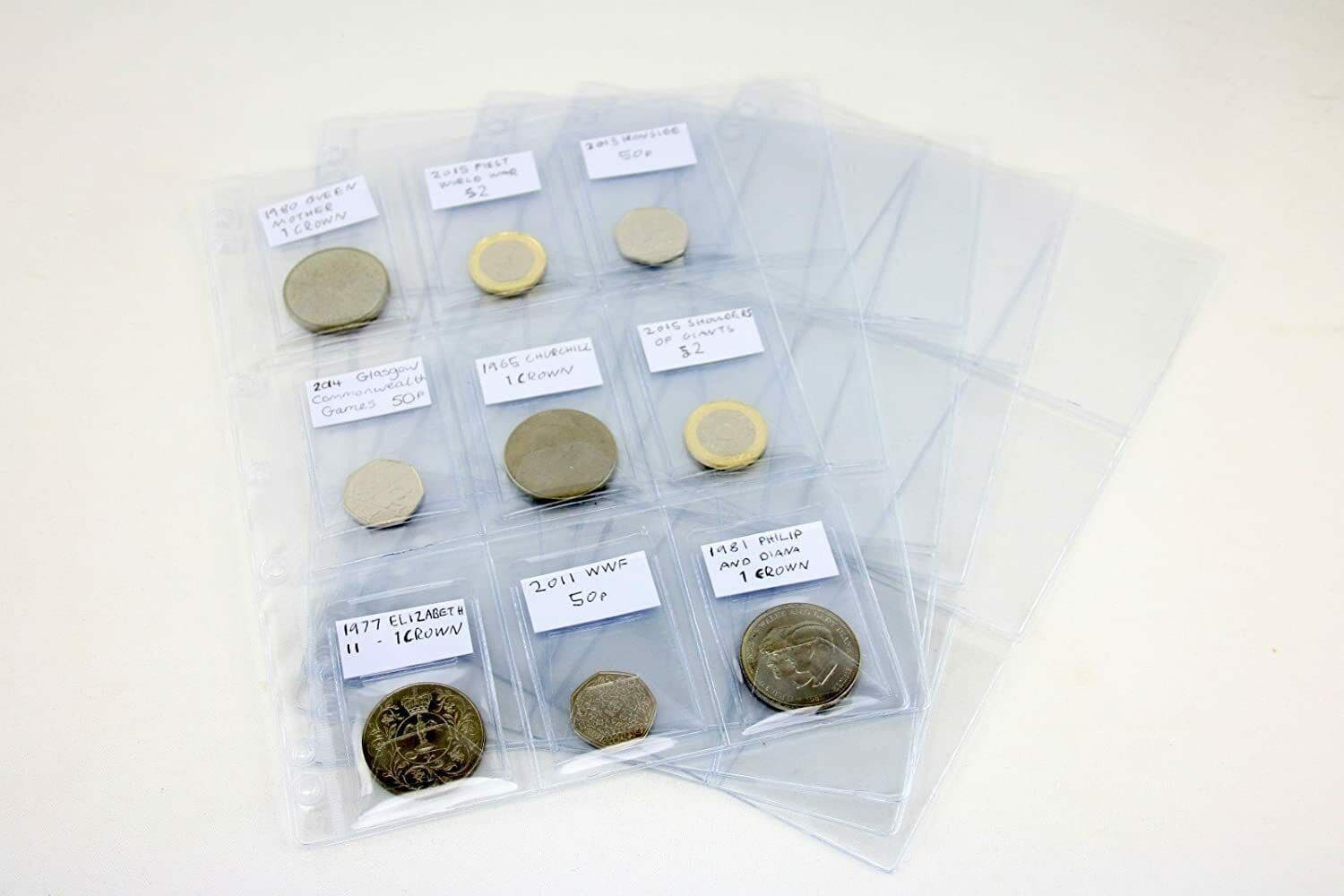 5 COINDEX Storage Pages and 50 Wallets