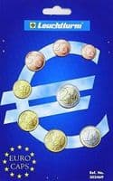 A Pack Of 8 Lighthouse Euro Mixed Coin Capsules For A Complete Euro Coin Set