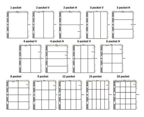 A4 Cosmic Multi Master Pocket Pages 50 Pack