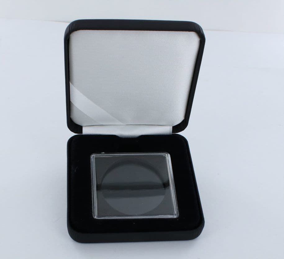 Deluxe Display Case for Old and Modern Silver Bullion Coins with Quadrum Capsule