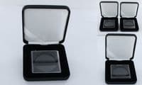 Deluxe Display Case for Old and Modern Silver Bullion Coins with Quadrum Capsule