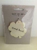 East of India Hanging Wooden Christmas Tree Decorations Xmas Gift